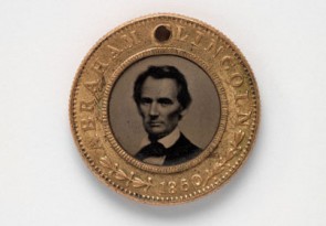 Prezidenta vēlēšanu kampaņas medaļa ar Abrahama Linkolna portretu, 1860