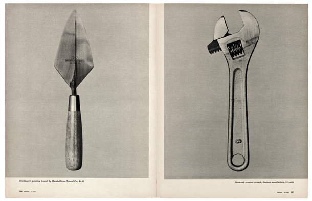 Volkers Evanss, "Pierastu darbarīku skaistums" ("Beauties of the Common Tool"). Fortune, Jūlijs 1955