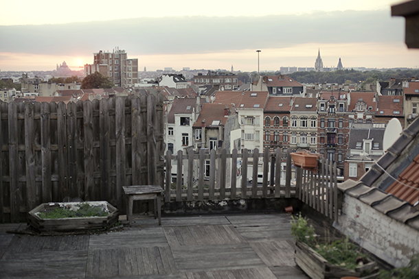 Skats uz Briseli no jumta terases. Foto - no personīgā arhīva