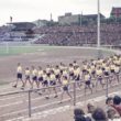 Skolēnu sporta svētki 1956. gada jūnijā. Foto - Manfreds Baiers