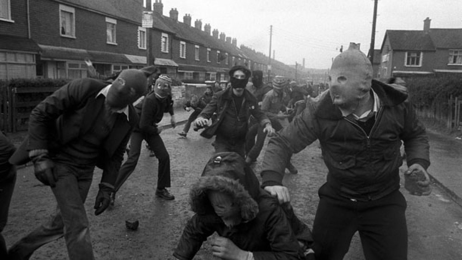 Jans Morvans. Belfāsta, Ziemeļīrija, 1981. Ielu nemieri.
